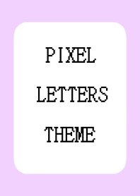 PIXEL LETTERS THEMEj-PURPLE PINK