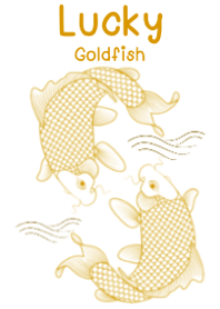 888.Lucky goldfish koi  (white)