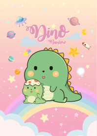 Dino Rainbow Pink