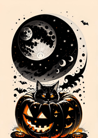 halloween cat F2091D