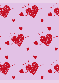 Beating Heart2 on light purple