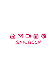 SIMPLE ICON -WHITE 124
