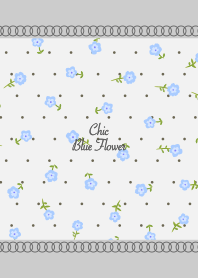 シック・ブルーフラワー