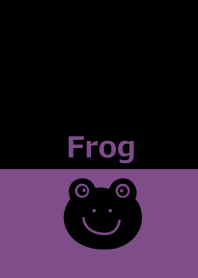 Two tone color and black frog