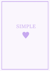 SIMPLE HEART =pastel lavender=