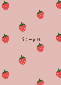 Cute strawberry pattern and pink.