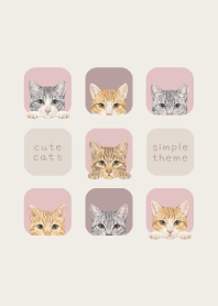 CATS - ミックス 03 - ピンクグレー