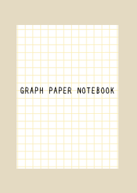 GRAPH PAPER NOTEBOOK/YELLOW BEIGE