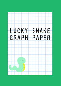 LUCKY SNAKE GRAPH PAPERj-GREEN-WHITE