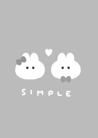 Rabbit Friends. black