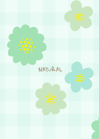 Flower plaid simple14 from Japan