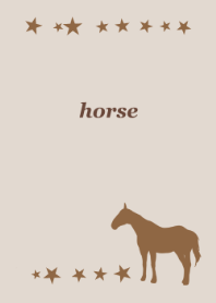 Lucky horse -brown-