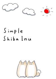シンプル 柴犬