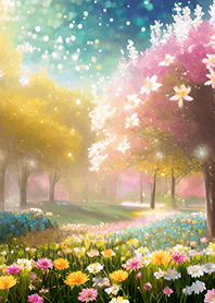 優美な春の風景の着せかえ(Spring-778)