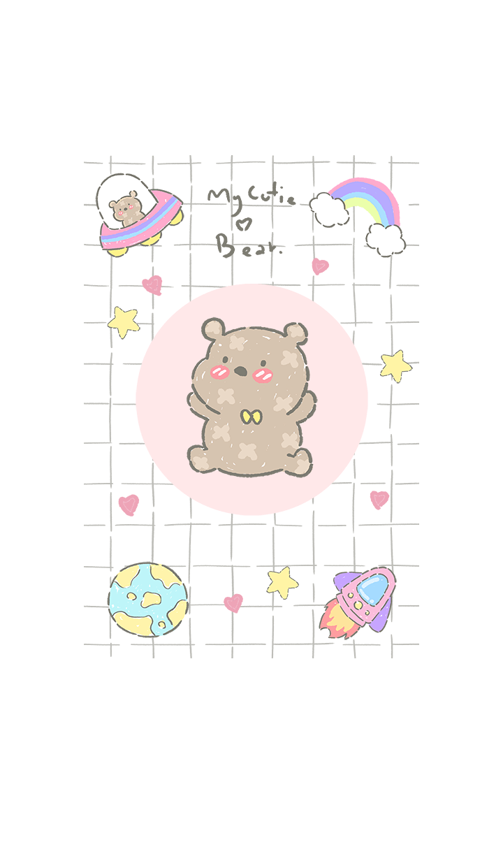 my cutie bear in space