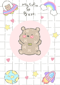 my cutie bear in space