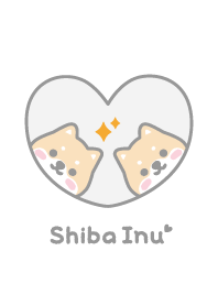 Shiba Inu Glitter / White