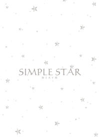 SIMPLE STAR -SILVER-