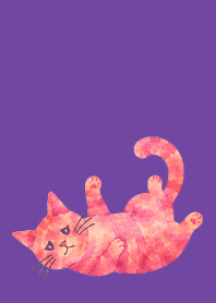 A depressed cat02 purple