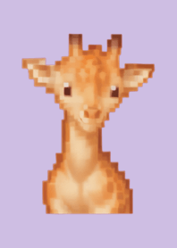 キリンのドット絵のきせかえ Purple 04