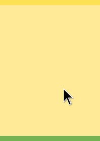cursor on yellow