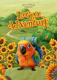 Sun Conure Parrot : Let's Go Adventure!