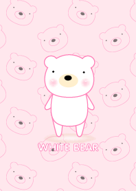 Simple cute white bear theme v.1