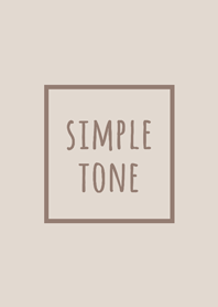 Simple tone / Brown & Ivory