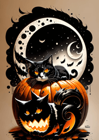 halloween cat 8Bc162