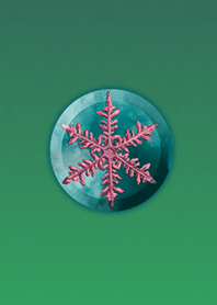 Green Blue Crystal Button@Winter Feature
