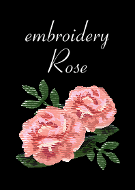 flower embroidery-Rose-