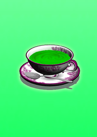 魔法のグリーンブルー紅茶