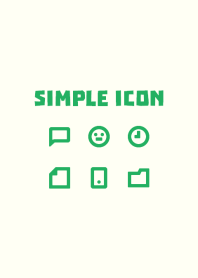 Simple icon [Greenery&Ivory] No.105