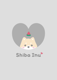 Shiba Inu2 Watermelon - gray