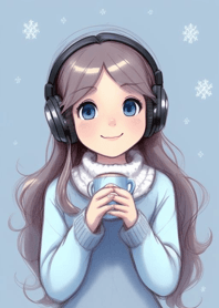 Afternoon coffee time-Sweet girl 35Eb2A