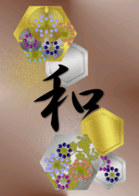Japanese pattern gold and silver