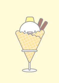 11：アイスクリーム：黄色スノーマン