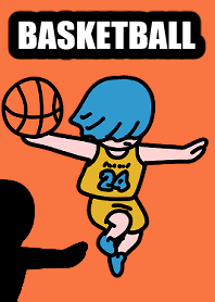Basketball dunk 001 yelloworange