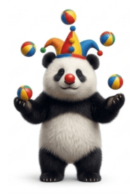 Pierrot Panda Theme - Blue3