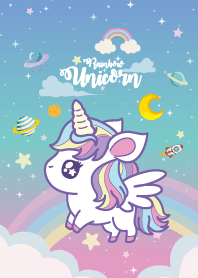 Unicorn Rainbow Galaxy Blue Hawaii