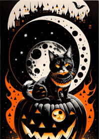 halloween cat C1E797