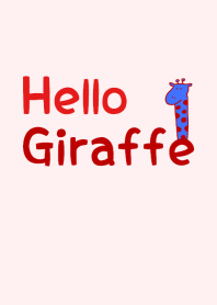 Hello Giraffe red 9