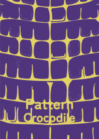 Pattern Crocodile Pansy purple