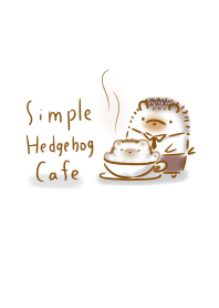 Simple hedgehog cafe