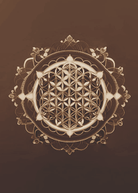 古典的生命之花(深棕色)