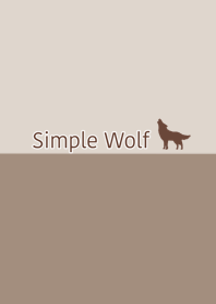 Simple wolf (brown)