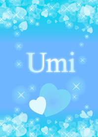 【うみ】運気UP!幸せのハート青ブルー