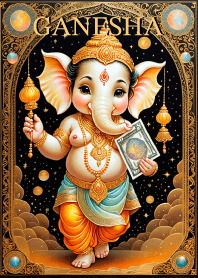 Orange Ganesha money & Rich Theme