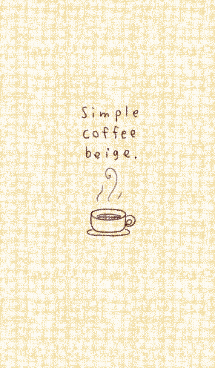 Simple coffee beige