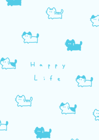 .แมว. sky blue